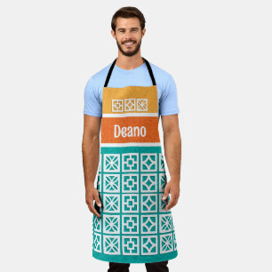 Aprons mit Mitteleuropa-Modern-Breeze-Blocks-Desig Schürze