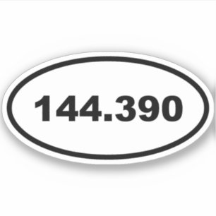 APRS-Frequenz 144.390 Amateurfunksender Aufkleber