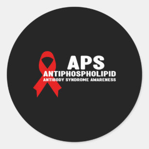 APS Antiphospholipid-Antikörper-Syndrom-Bewusstsei Runder Aufkleber