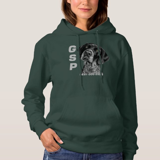 APS Deutscher Kurzer Hasenpointer Dog Mama Vater B Hoodie (Vorderseite)