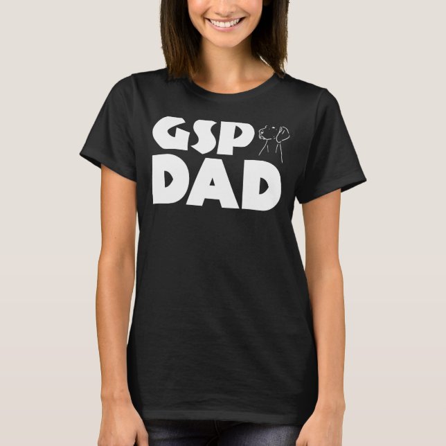 APS-Vater Funny German Kurzhaar Pointer Dog Vater T-Shirt (Vorderseite)