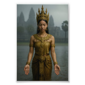 Apsara im Regen-Foto-Druck Fotodruck