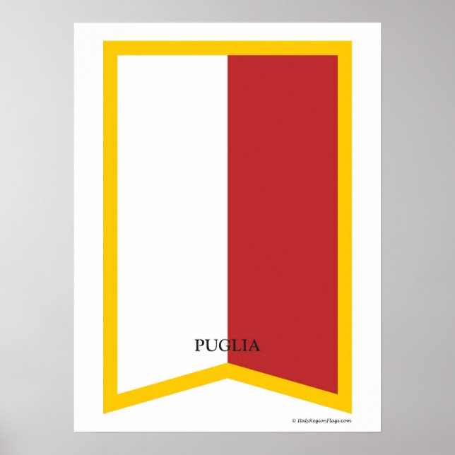 Apuglia Italien Region Poster (Vorne)