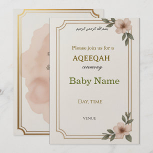 AQEEQAH-Einladungskarte