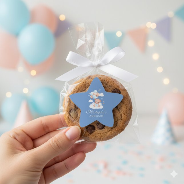 Aqiqah Baby Boy Star Sticker (Von Creator hochgeladen)