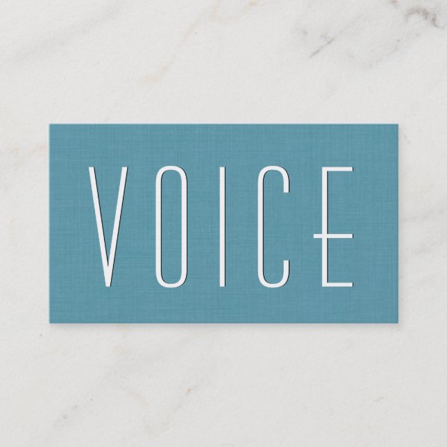 Aqua ACTOR Simple Style V50 Visitenkarte (Vorderseite)