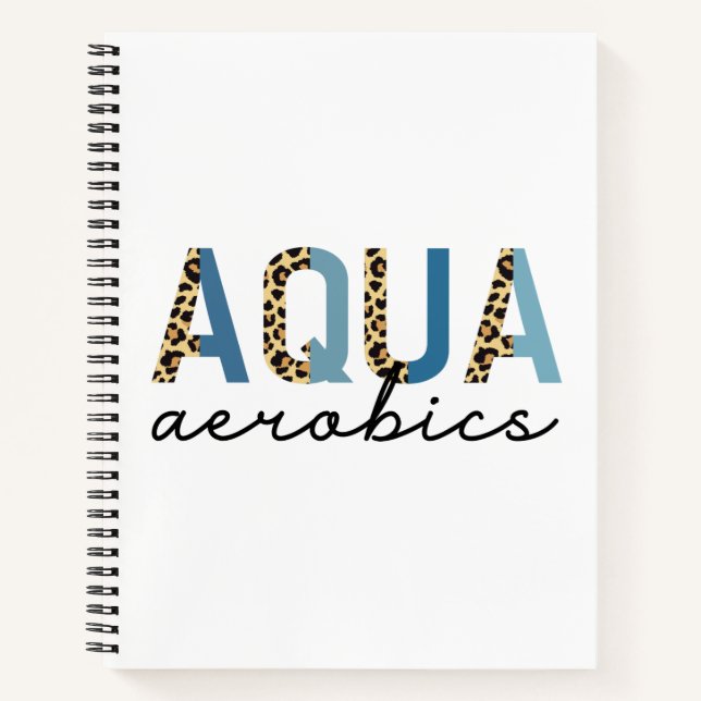 Aqua Aerobics Cheetah print Water aerobics gifts Notizbuch (Vorderseite)