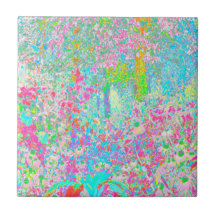 Aqua and Hot Pink Sunrise in My Rubio Garden