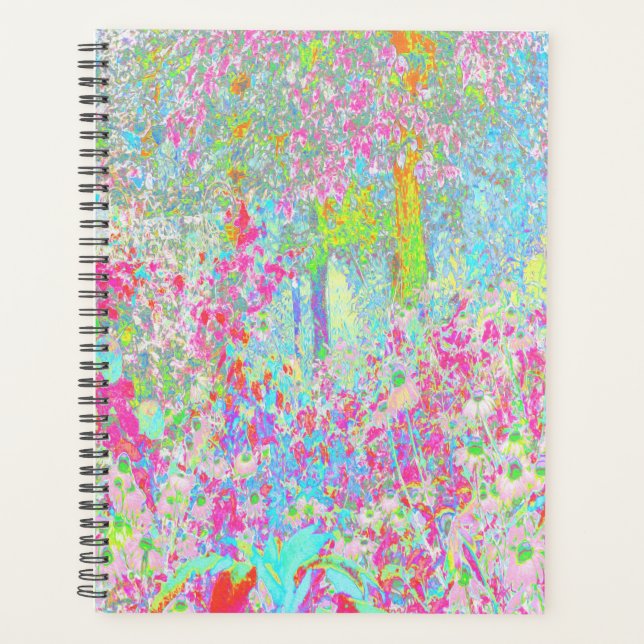 Aqua and Hot Pink Sunrise in My Rubio Garden Planer (Vorderseite)