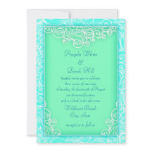 Aqua and Mint Waves Green Beach Hochzeit