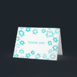 Aqua Aqua Stern von David Bar Bat Mitzvah Dankeskarte<br><div class="desc">Perfekt Spaß DANK YOU card zu senden nach einem Fledermaus Mitzvah, Bar mitzvah oder anderen jüdischen Feiern! Handgefertigte Aquarellkunst für Sie vorne und innen leer! Vollständig anpassbar! Klicken Sie auf "Personalisieren" oben, um den Text zu bearbeiten. Klicken Sie auf "Bearbeiten mit dem Designwerkzeug", um die Schriftart, Farben und Einstellungen anzupassen....</div>
