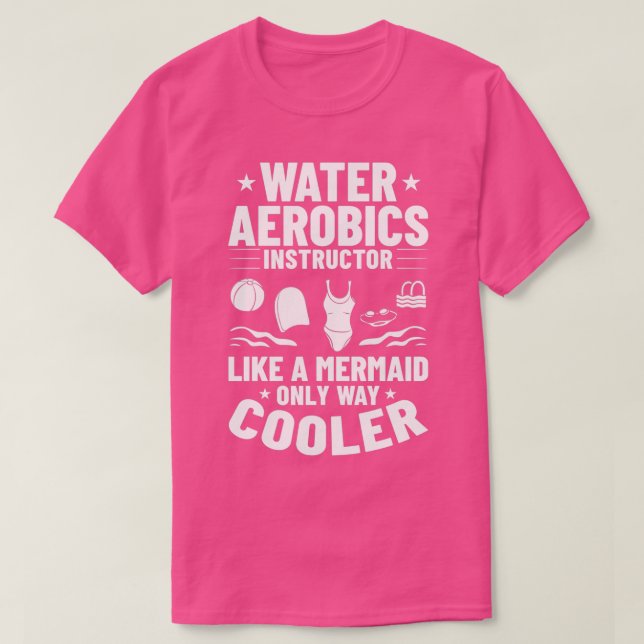 Aqua Aquafit Fitness Workout T-Shirt (Design vorne)