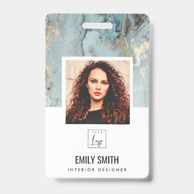 AQUA AQUAMARIN AGATE EMPLOYE FOTO BAR CODE NAME AB AUSWEIS (Vorderseite)