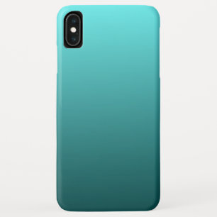 Aqua Aquamarin Gradient iPhone XS Max Hülle