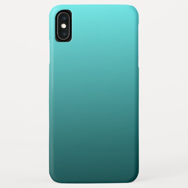 Aqua Aquamarin Gradient Case-Mate iPhone Hülle (Rückseite)