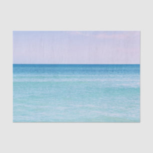 Aqua Aquamarin Lavendel Ocean Waves Tropical Beach Seidenpapier