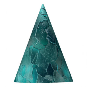 Aqua Aquamarin Türkis Glam Partyhütchen