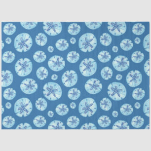 Aqua-aquamariner Sand-Dollar-Aquarell Seidenpapier