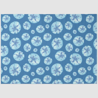 Aqua-aquamariner Sand-Dollar-Aquarell Seidenpapier
