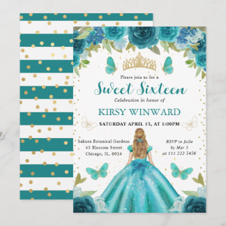 Aqua & Aquamarines Kleid Blonde Prinzessin Sweet 1 Einladung