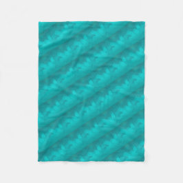 Aqua-aquamarines Türkis-Muster Fleecedecke