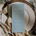 Aqua Beach Coordinated Wedding Dinner Menu Card Menükarte<br><div class="desc">Dieser Aqua Beach koordiniert die Karte für das Hochzeitsessen und eignet sich perfekt für eine tropische Hochzeit in Urlaubsort. Das schlichte und moderne Design ist atemberaubend türkisblau, aquamarin und hellblau und erinnert an das Meer. Es ist gepaart mit einer prächtigen eleganten Kalligraphie. Diese Speisekarte kann für Hochzeitsfeiern, Proben oder jede...</div>