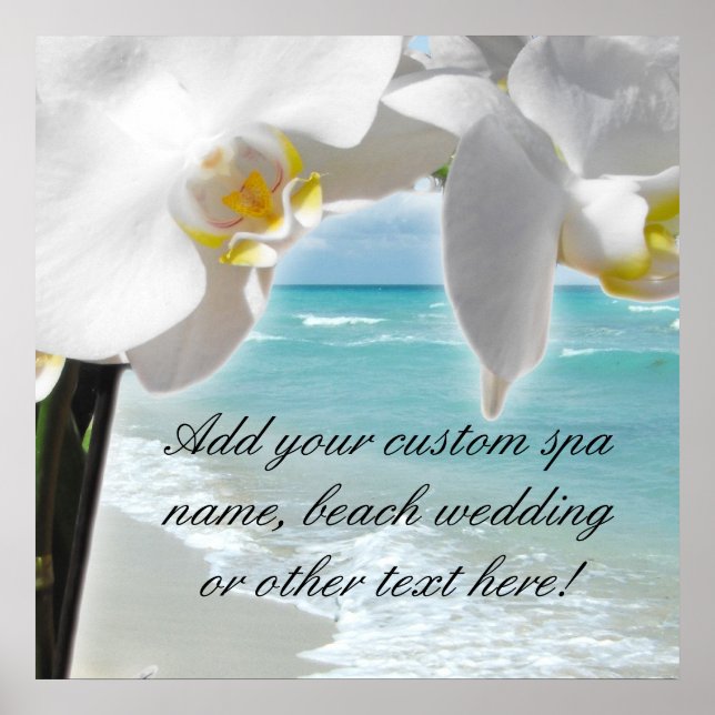 Aqua Beach Orchid Poster (Vorne)