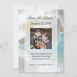 Aqua Beach Orchid Save The Date
