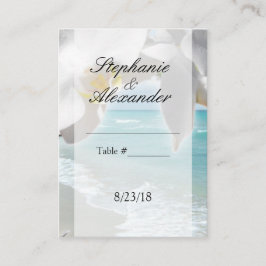 Aqua Beach Orchid Table Platzkarte