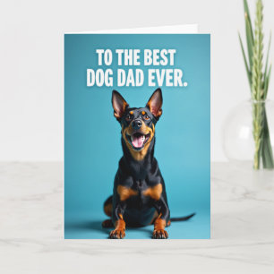 Aqua Best Dog Dad Ever Studio Karte