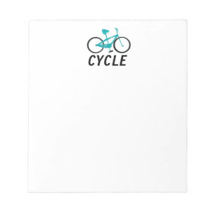 Aqua Bicycle Notizblock