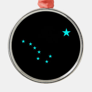 Aqua Big Dipper Ornament Aus Metall