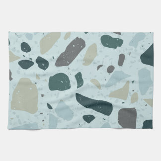 Aqua-Blau-Blob-Küchenhandtuch Geschirrtuch