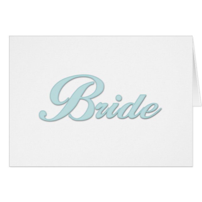 Aqua-Blau-Braut (Vorderseite (Horizontal))