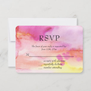 Aqua Blau Gold Abstrakt RSVP Karte