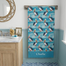 Aqua Blau Küstenpelikan