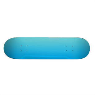 Aqua-Blau Ombre Skateboard
