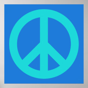 Aqua Blau Poster