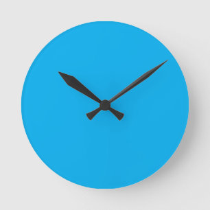Aqua Blau Runde Wanduhr