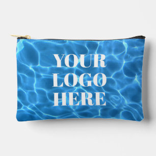 Aqua Blau Schwimmbad Foto für Ihr Logo Zubehörtasche