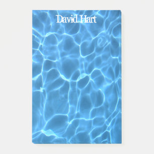 Aqua-Blau-Schwimmbad Post-it Klebezettel