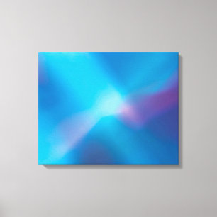 Aqua Blau Violett Glühendes Licht #1 Abstrakte Lei Leinwanddruck