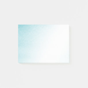 Aqua Blau Weiß Ombre Post-it Klebezettel
