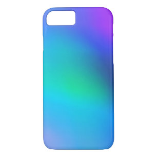 Aqua-blaue Minze und lila abstrakter iPhone 7 Case-Mate iPhone Hülle