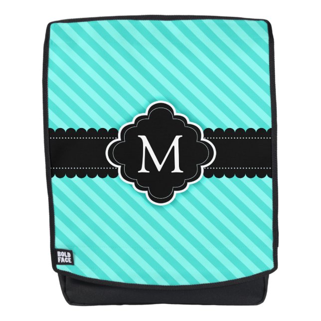 Aqua-blaue Rucksack (Vorderseite)