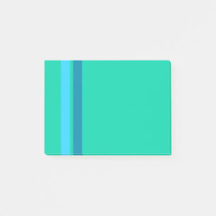 Aqua-blaue Streifen Posten-it® Anmerkungen Post-it Klebezettel