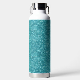 AQUA BLAUE WALE UND SOMMER-MEERESSCHNECKEN TRINKFLASCHE