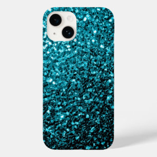 Aqua-blauer Glitter funkelt Case-Mate iPhone Hülle