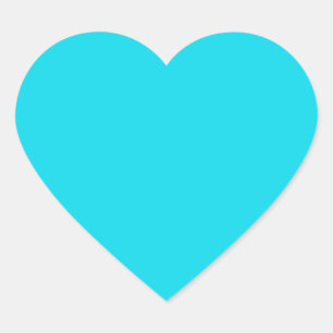 Aqua Blaues Herz-Sticker Herz-Aufkleber