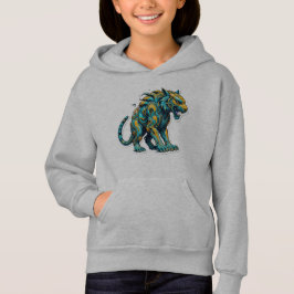 Aqua Blaze Tiger Hoodie